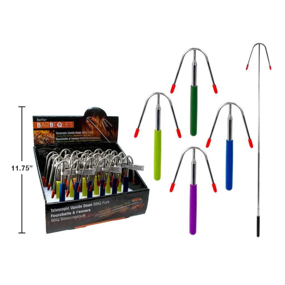 BETTER BARBEQUES 91382 BBQ Telescopic Upside Down Fork — Home Essentials Outlet