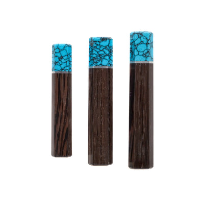 Manche Wa en Wengé et Turquoise
