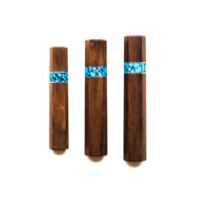 Manche Wa en Noyer et Turquoise