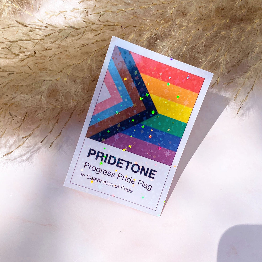 Pridetone Progress Flag | Pride Sticker — Cheeky Peach Designs