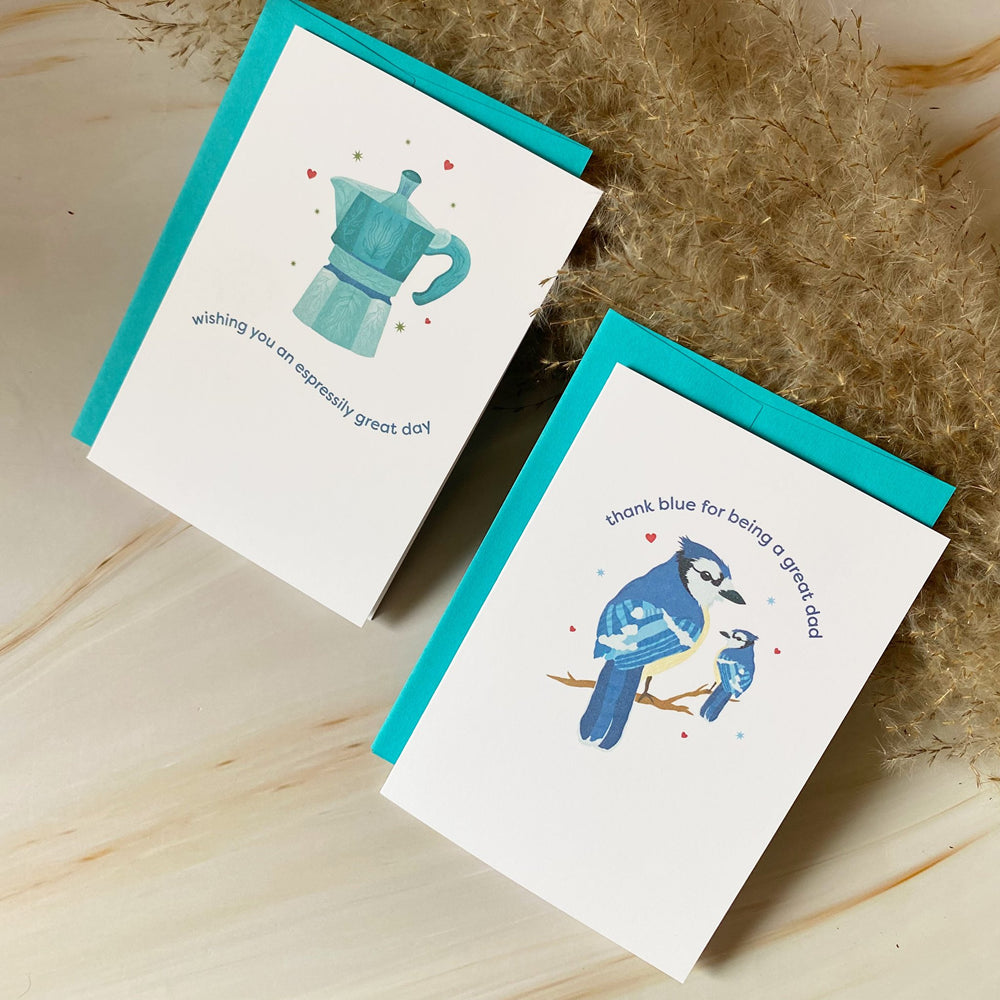 Espressily Great Day | Father's Day | Mini Greeting Card — Cheeky Peach Designs (photo 2)