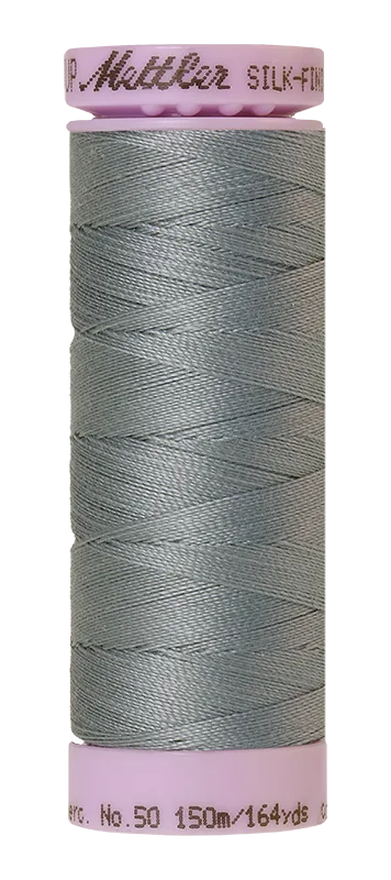 Mettler Silk-finish 50wt Solid Cotton Thread 164yd/150m Meltwater — Cottage Quilting Ltd.