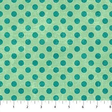 Deborah Edwards - Spot On -Teal/Teal Dot 22598-61 — Cottage Quilting Ltd.