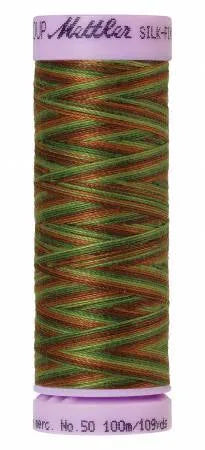 Mettler Silk-Finish 50wt Variegated Cotton Thread 109yd/100M Forest Land — Cottage Quilting Ltd.