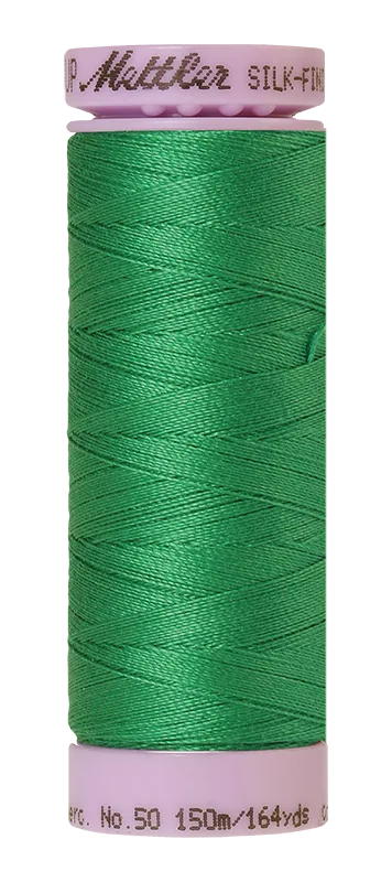 Mettler Silk-finish 50wt Solid Cotton Thread 164yd/150m Swiss Ivy — Cottage Quilting Ltd.