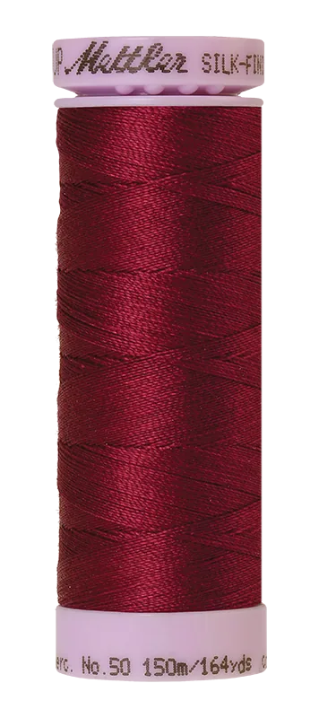 Mettler Silk-finish 50wt Solid Cotton Thread 164yd/150m Pomegranate — Cottage Quilting Ltd.