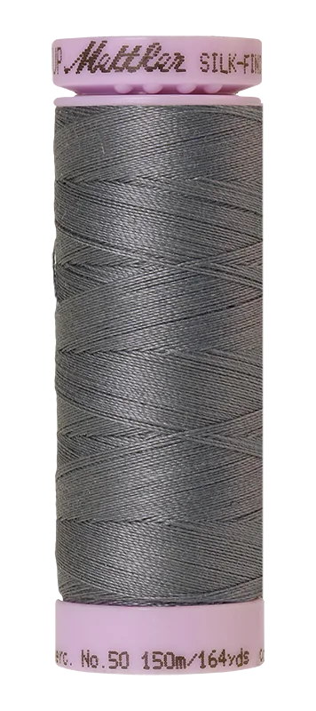 Mettler Silk-finish 50wt Solid Cotton Thread 164yd/150m Flint Stone — Cottage Quilting Ltd.