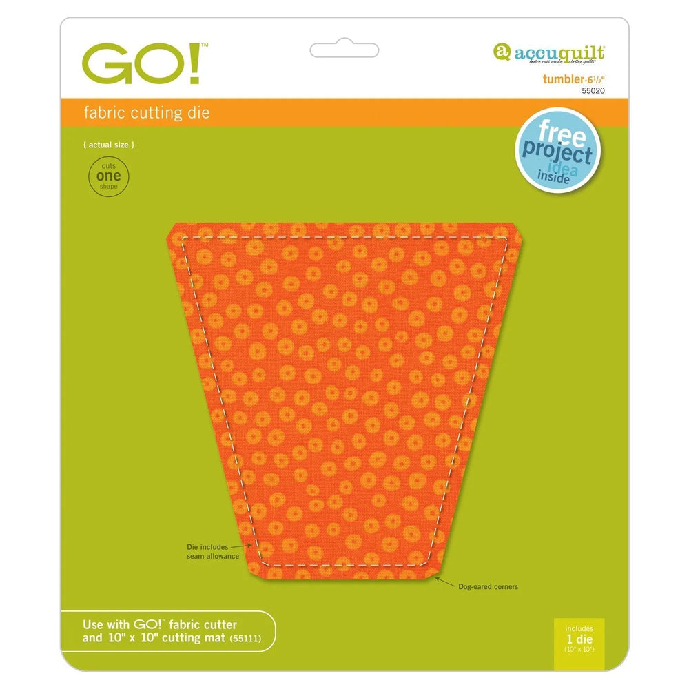 GO! Tumbler-6 1/2" (6" Finished) — Cottage Quilting Ltd.