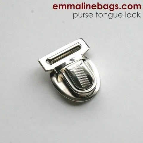 Emmaline Tongue Lock - In Nickel Finish — Cottage Quilting Ltd.