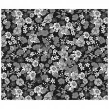 Garden Delights Floral Black — Cottage Quilting Ltd.