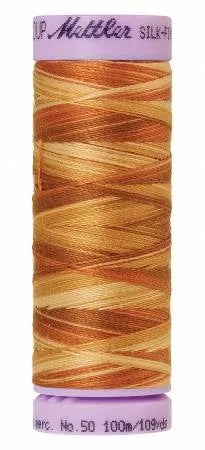 Mettler Silk-Finish 50wt Variegated Cotton Thread 109yd/100M Iced Coffee — Cottage Quilting Ltd.