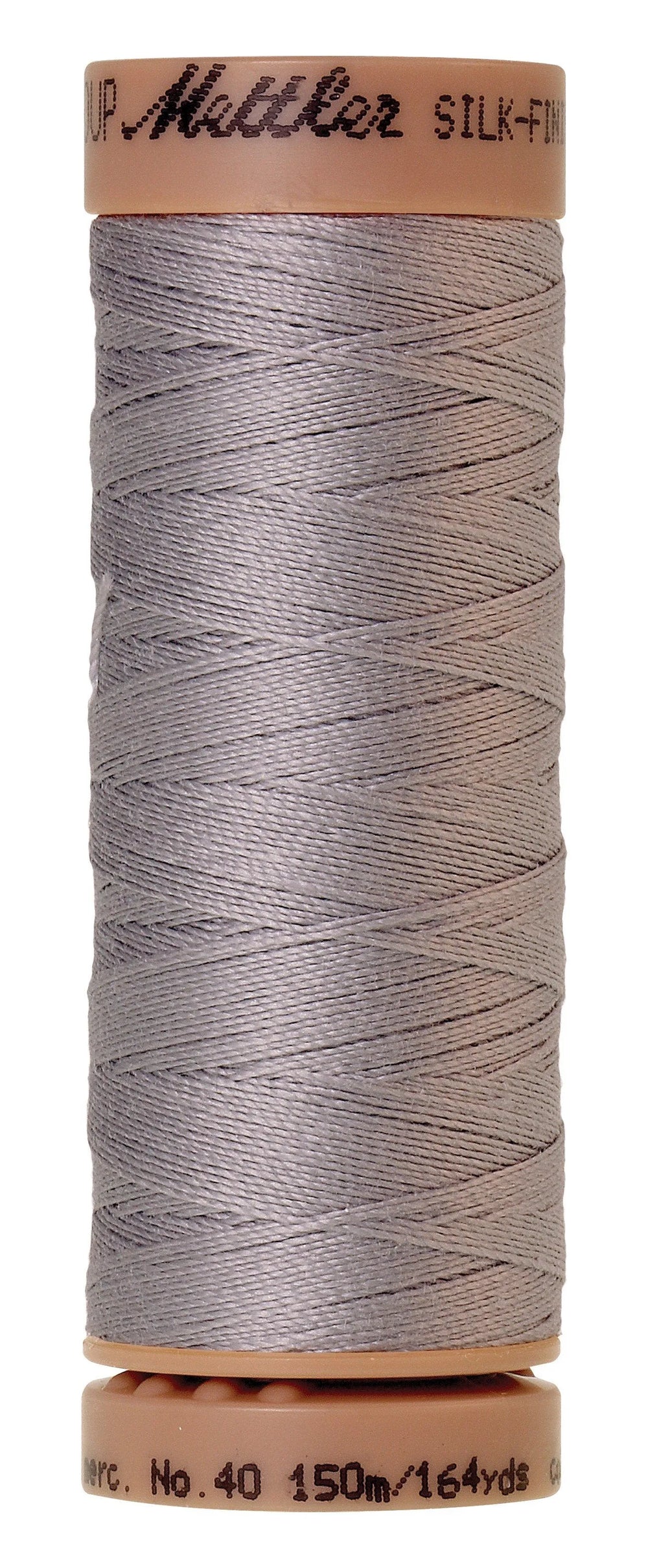 Mettler  Silk-Finish 40wt Solid Cotton Thread 164yd/150M Ash — Cottage Quilting Ltd.