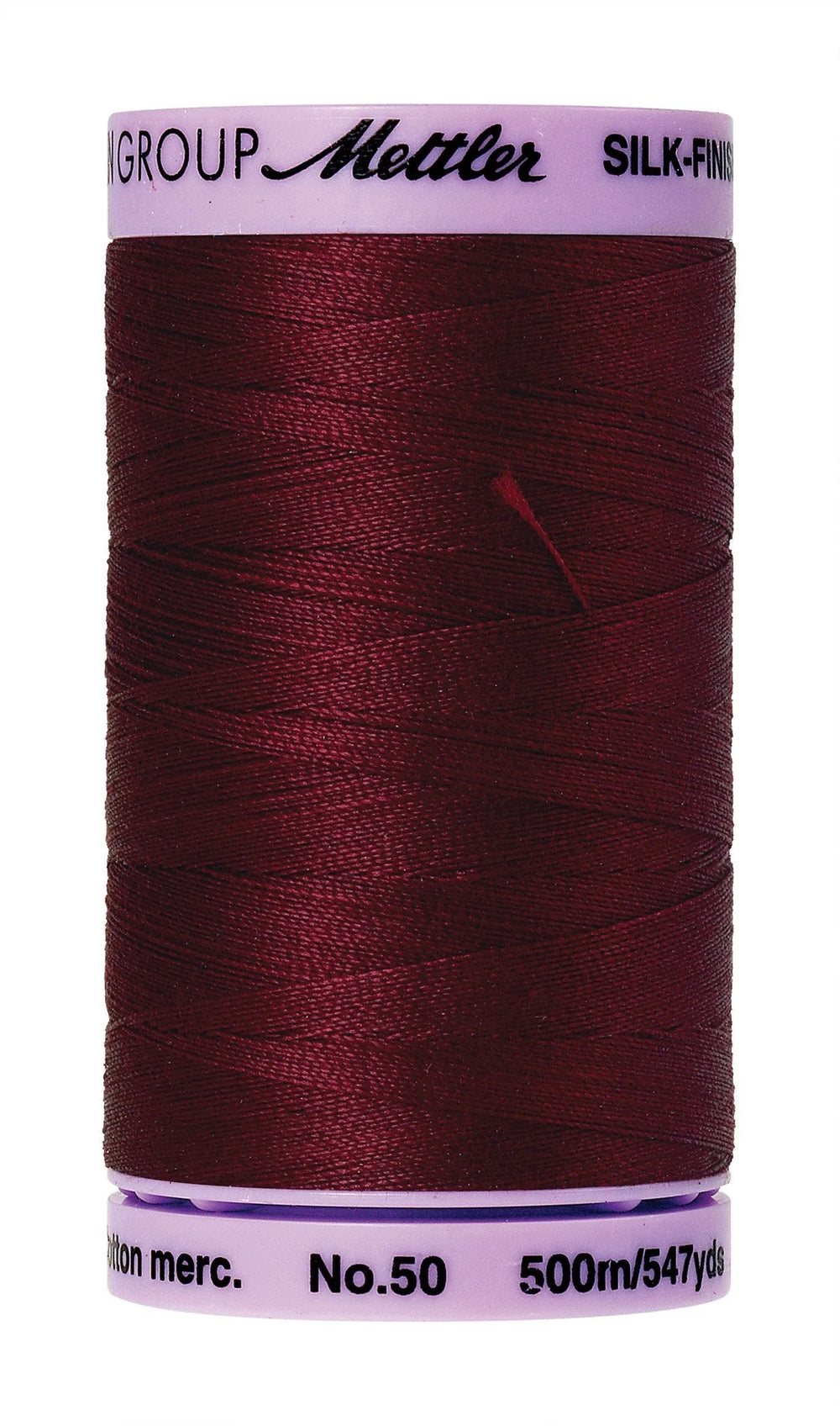 Mettler  Silk-Finish 50wt Solid Cotton Thread 547yd/500M Cranberry — Cottage Quilting Ltd.