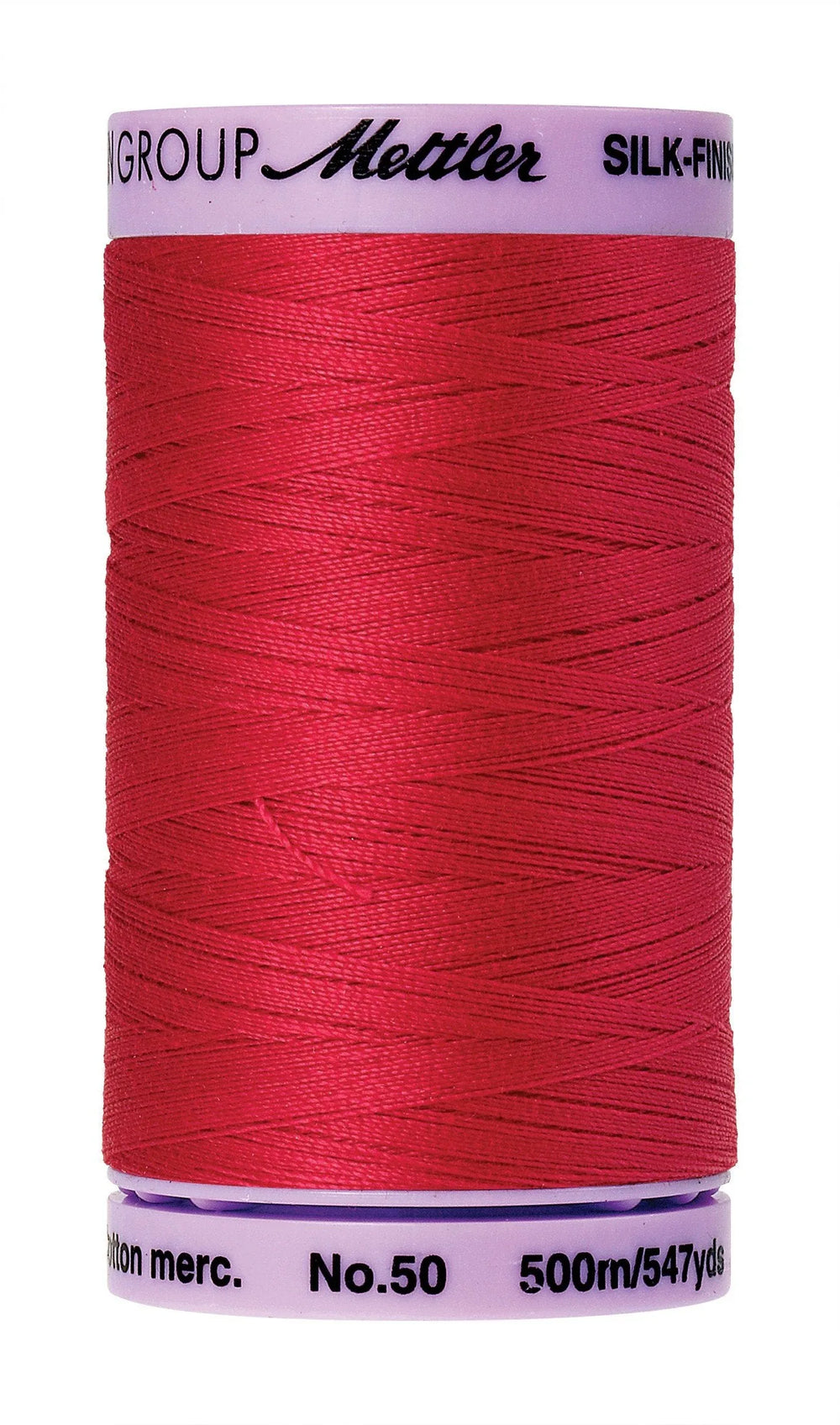 Mettler  Silk-Finish 50wt Solid Cotton Thread 547yd/500M Poinsettia — Cottage Quilting Ltd.