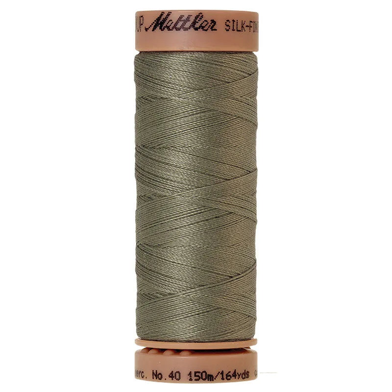 Mettler Silk-Finish 40wt Solid Cotton Thread 164yd/150M Sage — Cottage Quilting Ltd.