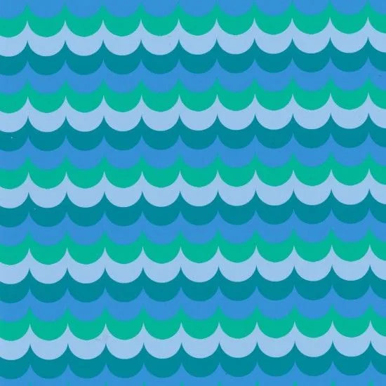 Little Noah - Waves Turquoise — Cottage Quilting Ltd.
