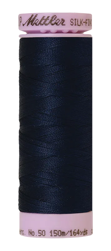 Mettler Silk-finish 50wt Solid Cotton Thread 164yd/150m Concord — Cottage Quilting Ltd.