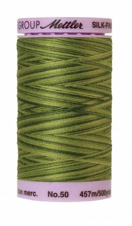 Mettler  Silk-Finish 50wt Variegated Cotton Thread 500yd/457M Ferns — Cottage Quilting Ltd.