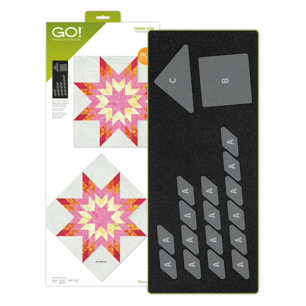 GO! Prairie Star-14" Finished Die — Cottage Quilting Ltd.