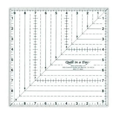 Quilt in a Day Square Up Ruler 9.5" square — Cottage Quilting Ltd.