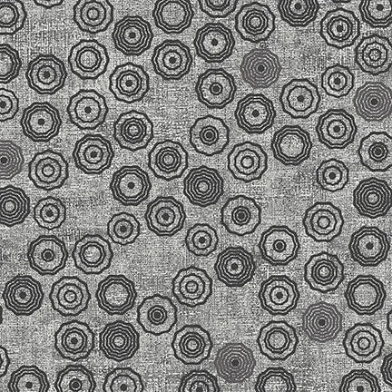 Stof - Basically - 4512-856 Grey - Circles — Cottage Quilting Ltd.