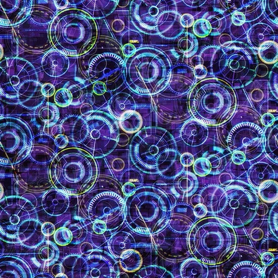 Crack The Code by Hoffman- Digital - Purple — Cottage Quilting Ltd.