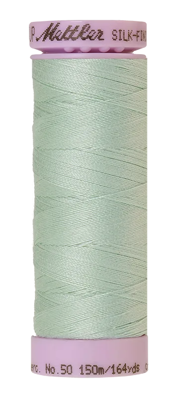 Mettler Silk-finish 50wt Solid Cotton Thread 164yd/150m Snowmoon — Cottage Quilting Ltd.