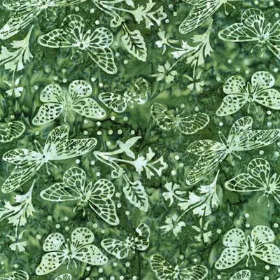 Trésors intemporels Tonga Batik - Papillons chasseurs et asclépiades - B2308-HUNTER