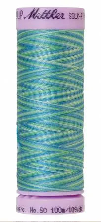 Mettler Silk-Finish 50wt Variegated Cotton Thread 109yd/100M Seaspray — Cottage Quilting Ltd.