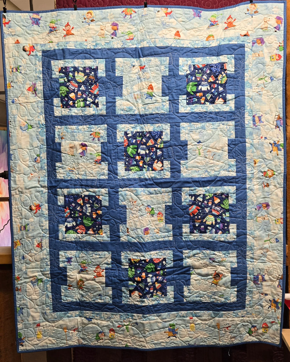 Store Sample- Lap Quilt- Winter — Cottage Quilting Ltd.