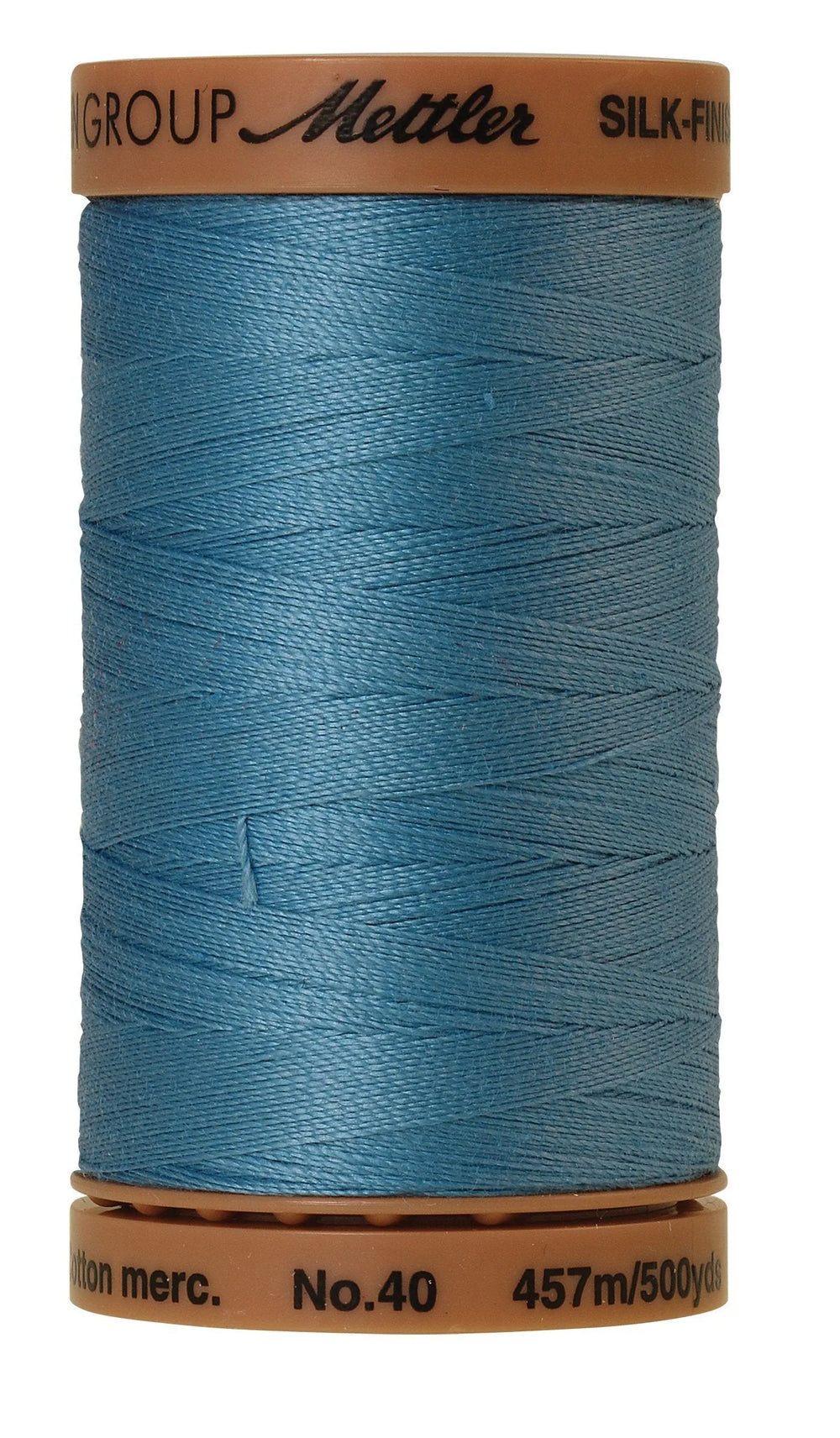 Mettler  Silk-Finish 40wt Solid Cotton Thread 500yd/457M Reef Blue — Cottage Quilting Ltd.