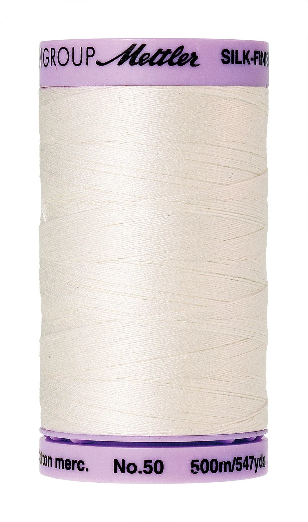Mettler  Silk-Finish 50wt Solid Cotton Thread 547yd/500M Candlewick — Cottage Quilting Ltd.