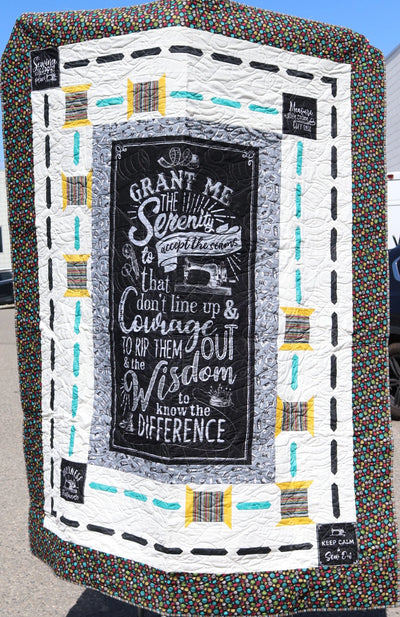 Store Sample- Twin Quilt- Sewing Serenity Prayer
