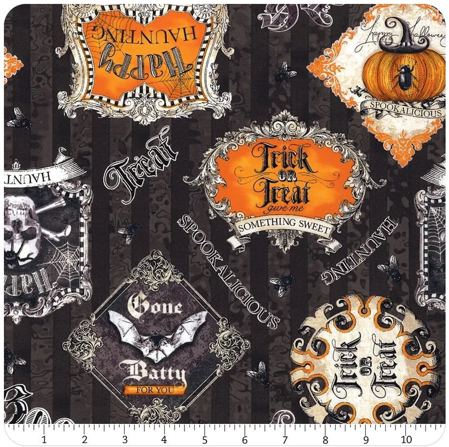 Gone Batty - Lorilynn Simms - Badges Black — Cottage Quilting Ltd.