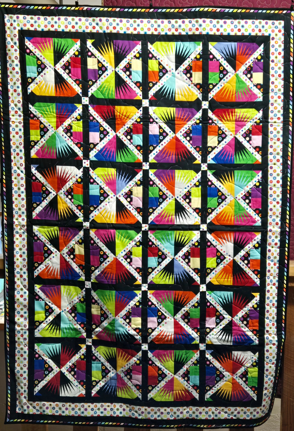 Store Sample- Lap Quilt- Funky — Cottage Quilting Ltd.