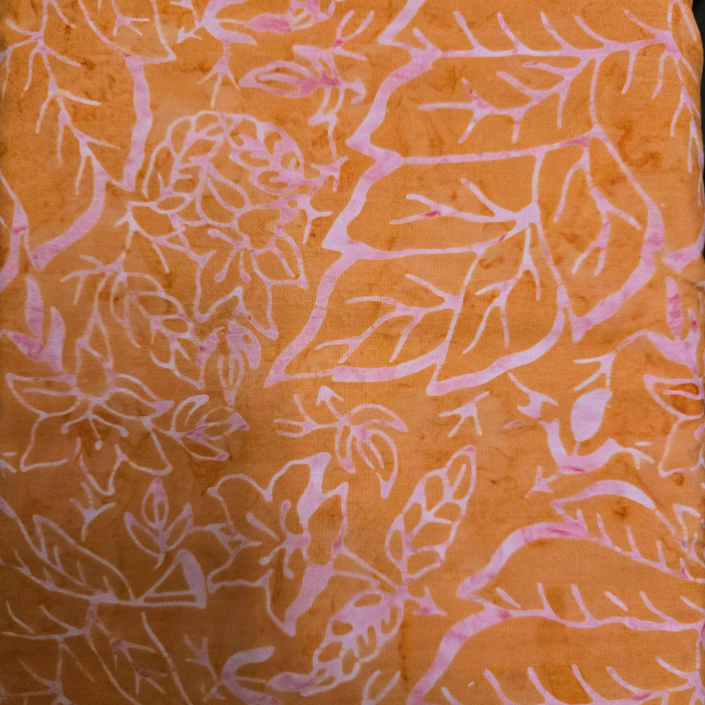 Batiks Bavarian- Orange/Pink Leaf - JH23A8-PL — Cottage Quilting Ltd.