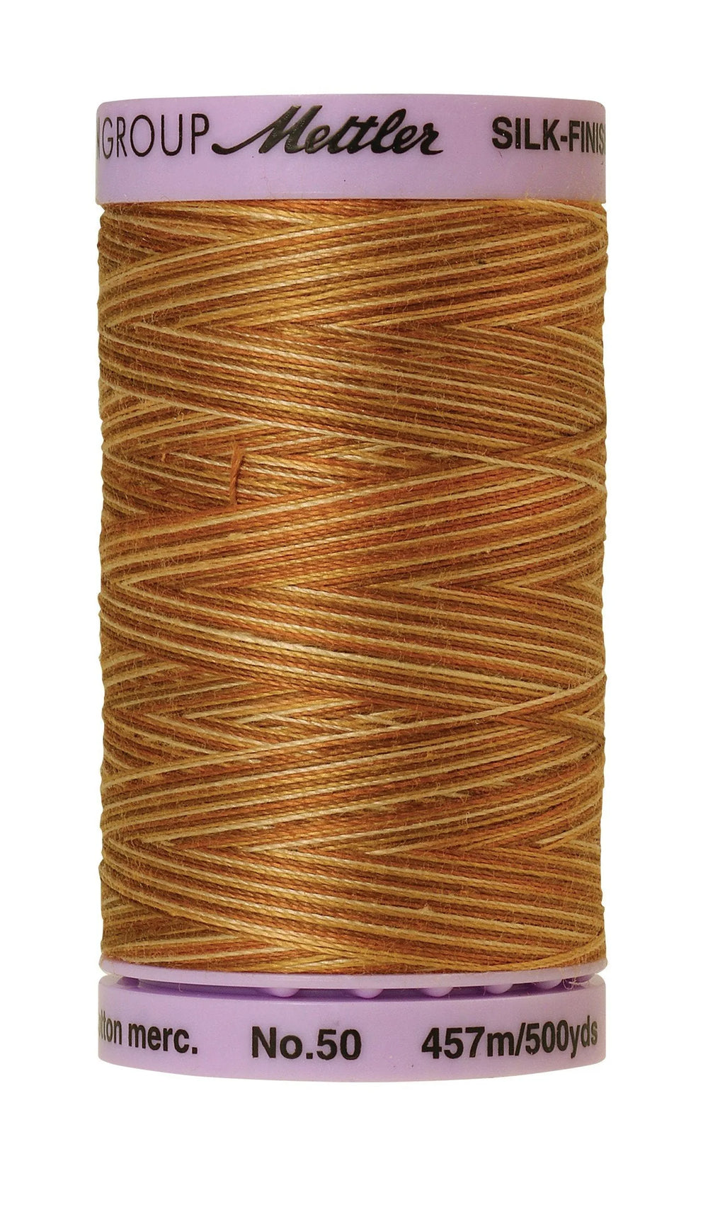 Mettler  Silk-Finish 50wt Variegated Cotton Thread 500yd/457M Iced Coffee — Cottage Quilting Ltd.