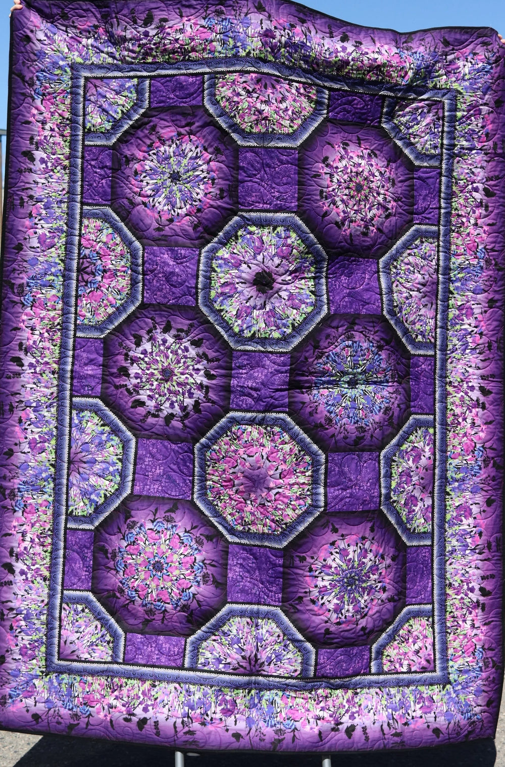 Store Sample- Twin Quilt- Hexagons — Cottage Quilting Ltd.