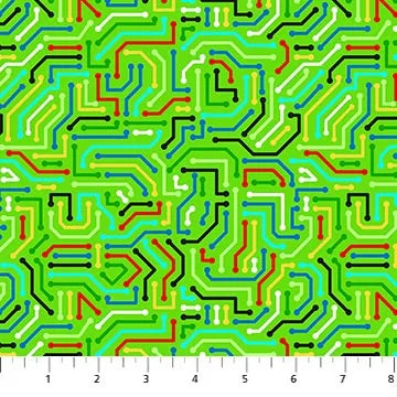 Gaming Zone - Circuit Board Green - 24575-74 — Cottage Quilting Ltd.