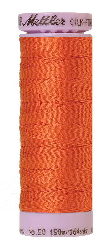 Mettler Silk-finish 50wt Solid Cotton Thread 164yd/150m Clay — Cottage Quilting Ltd.