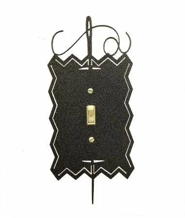 Hand Painted Needle & Thread Single Switch Cover — Cottage Quilting Ltd.