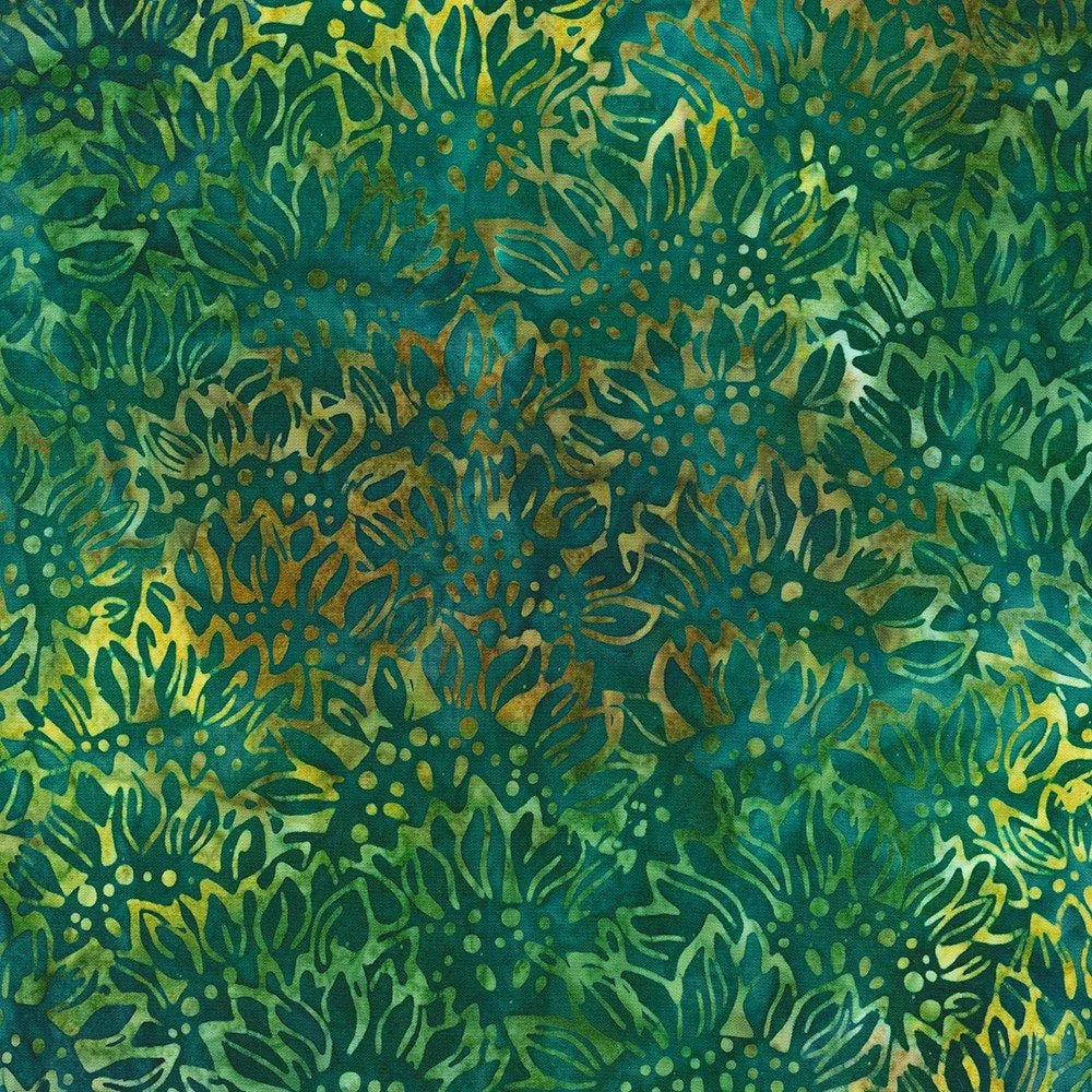 Robert Kaufman - Artisan Batik - Sunflowers Bluegrass - AMD-21998-372 — Cottage Quilting Ltd.