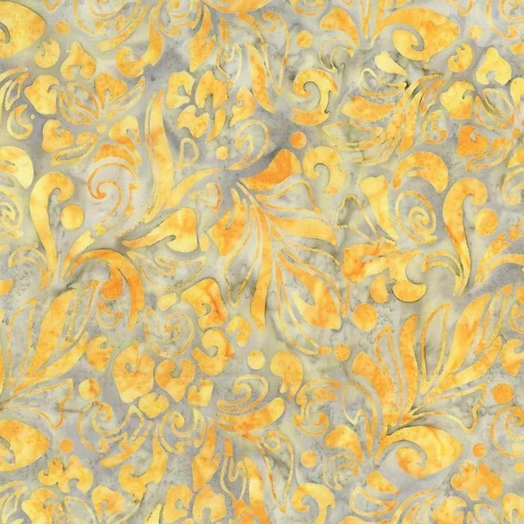Banyan Batiks - Intaglio - Marigold Grey 80305-53 — Cottage Quilting Ltd.