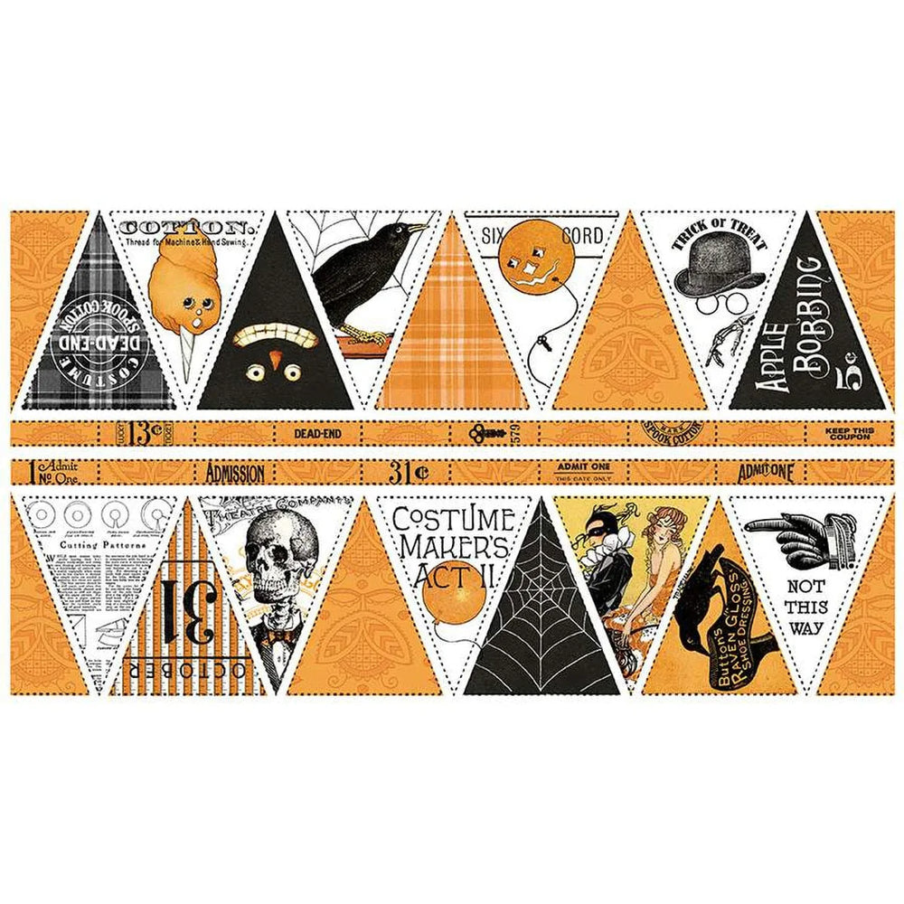 Riley Blake - Costume Maker's Act II - Costume Party Bunting Panel - PD16003-PANEL — Cottage Quilting Ltd.