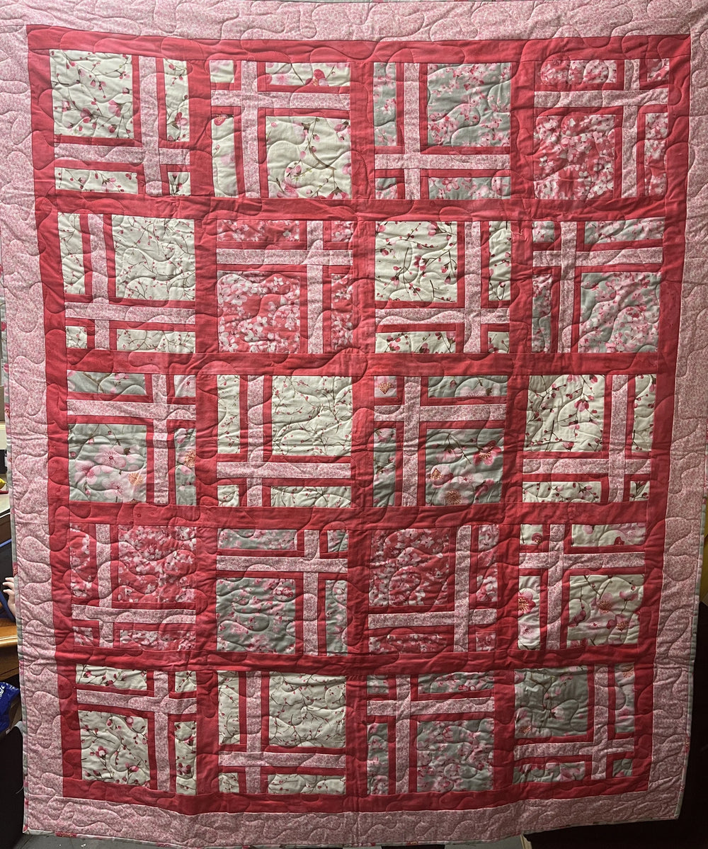 Store Sample- Lap Quilt- Blossoms — Cottage Quilting Ltd.