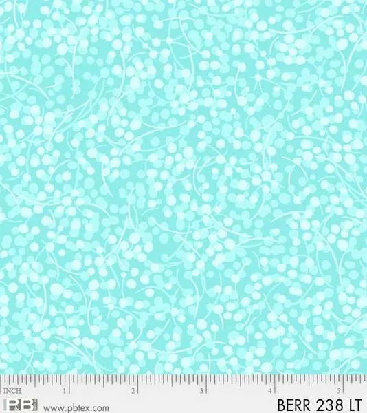 Berry Nice by P&B Boutique - Light Teal BERR-238-LT — Cottage Quilting Ltd.