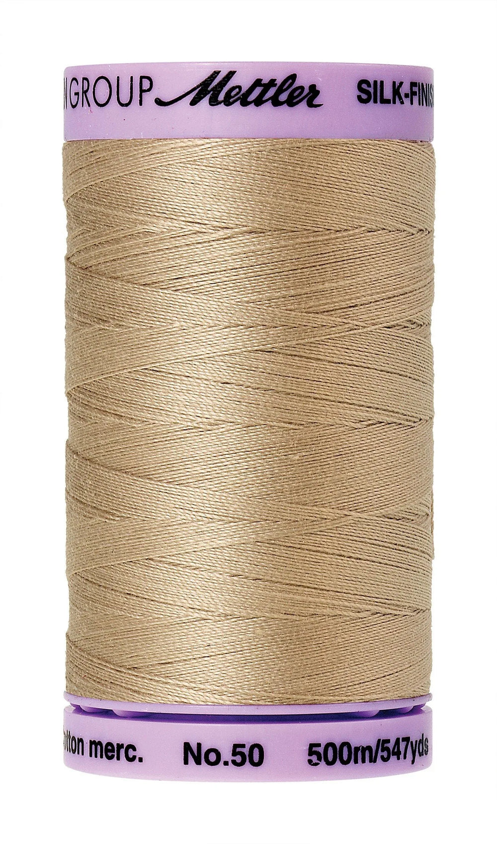 Mettler  Silk-Finish 50wt Solid Cotton Thread 547yd/500M Straw — Cottage Quilting Ltd.