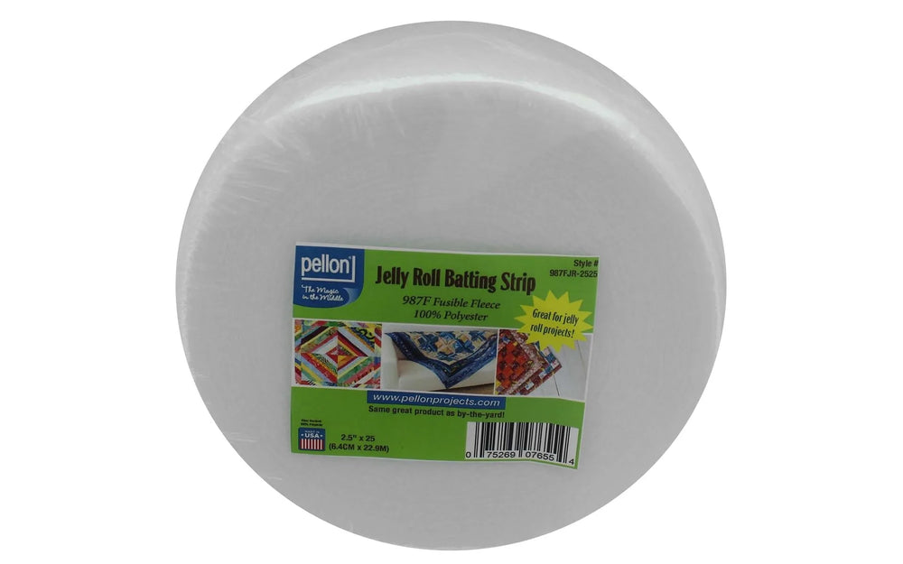 Pellon 987F Fusible Fleece - Jelly Roll Batting Strip 2 - 2.5"x25y — Cottage Quilting Ltd.