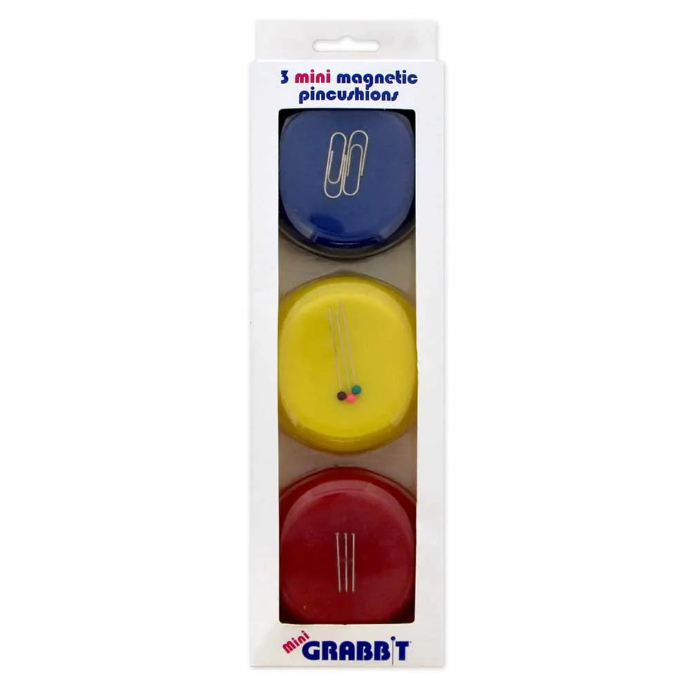 Grabbit (3) Mini Magnetic Pincushions — Cottage Quilting Ltd.