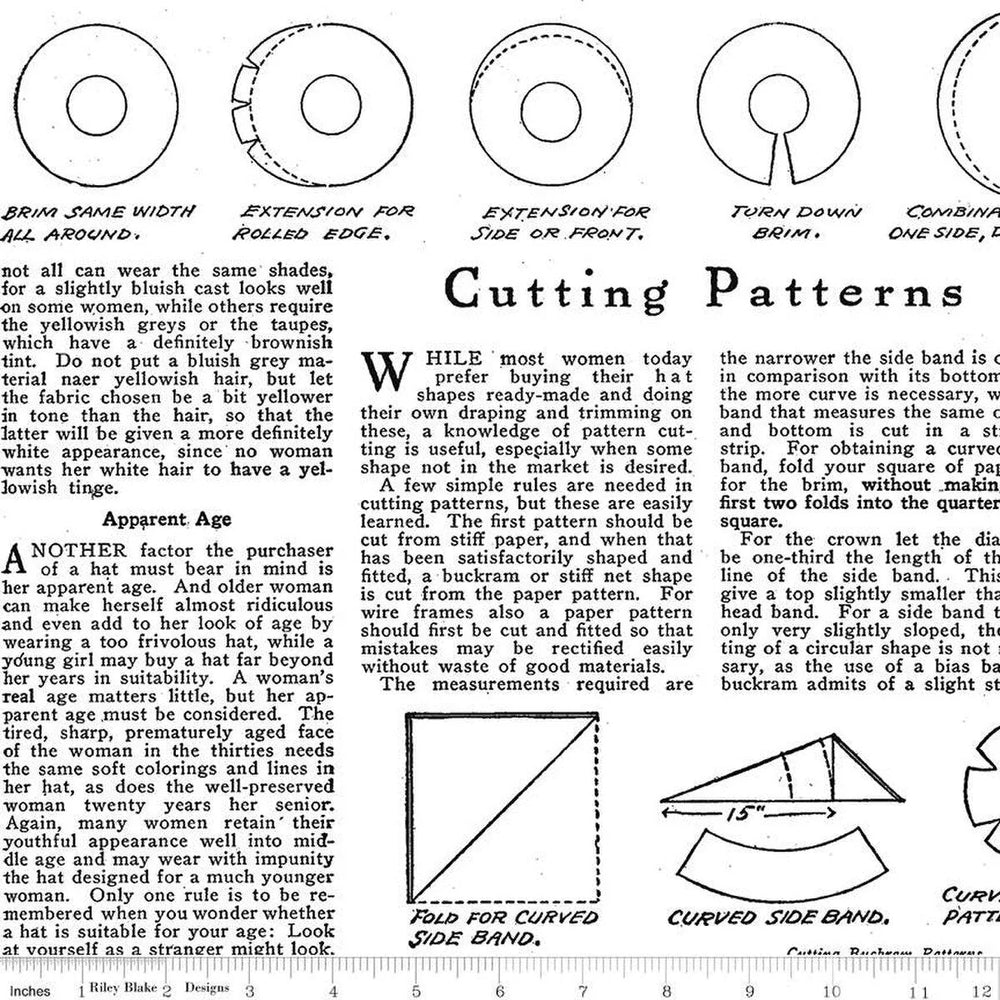 Riley Blake - Costume Maker's Act II - How to Text White - C16013-WHITE